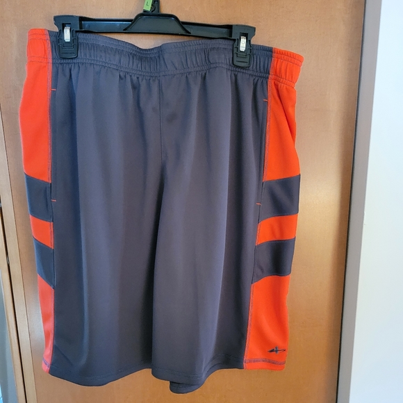 Athletetech Orange & Gray Basketball Shorts - Picture 1 of 5